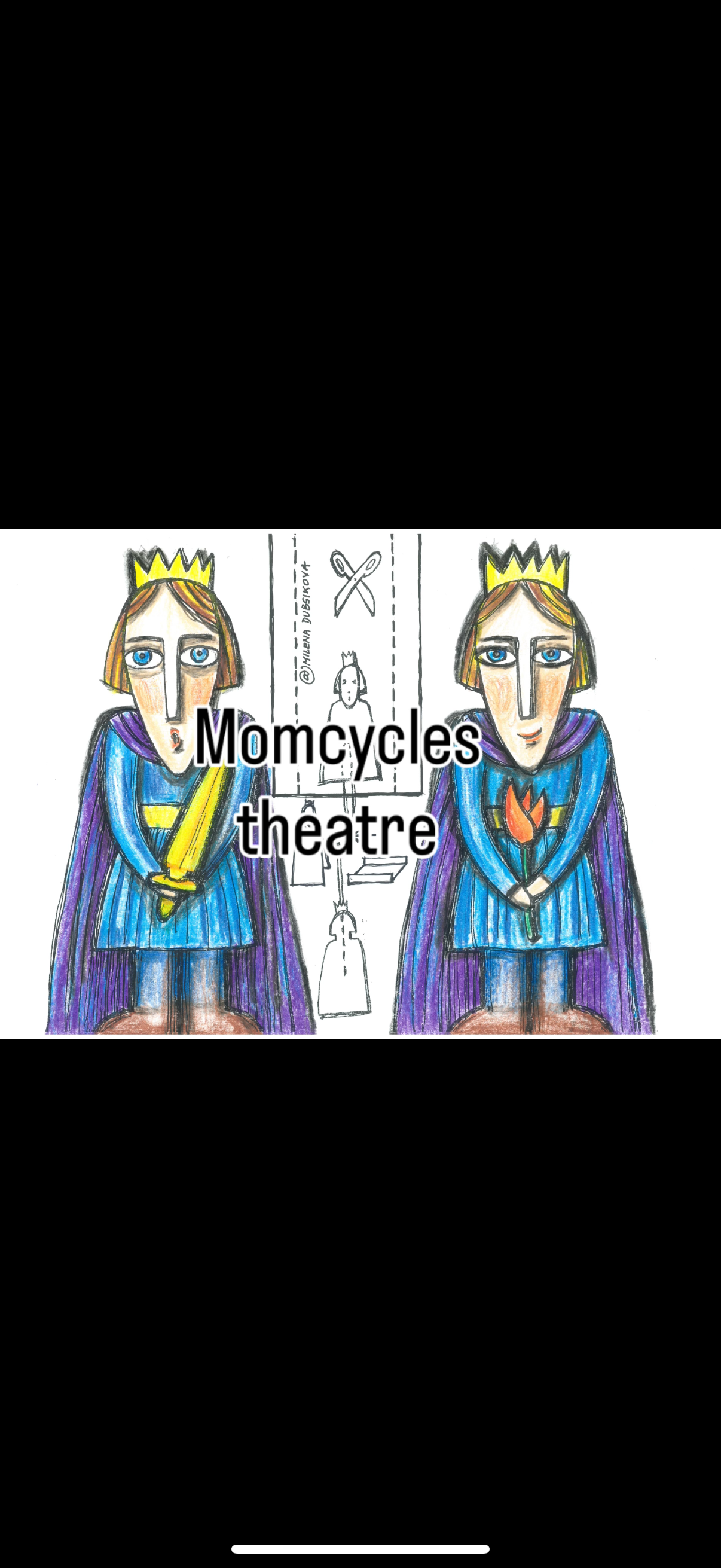 DIY - Theatre figures - Prince, Princess and Dragon for your own stories