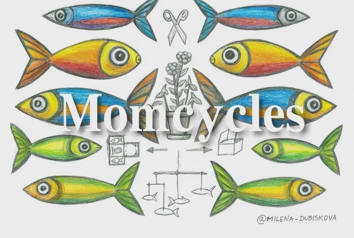 DIY - Coloring pages, author designed, fish decor for home